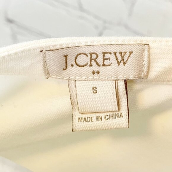 J. CREW FACTORY IVORY LACE UP GROMMET TOP - SMALL - Picture 5 of 5